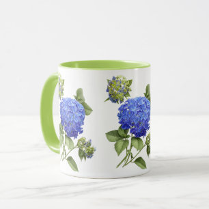 Taza Hidrángulos azules