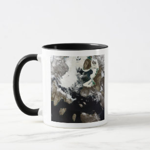 Taza Hielo marino y sedimento visibles en Nunavut,
