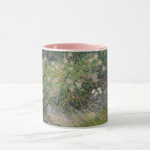 Taza Hierba y mariposas por Vincent van Gogh