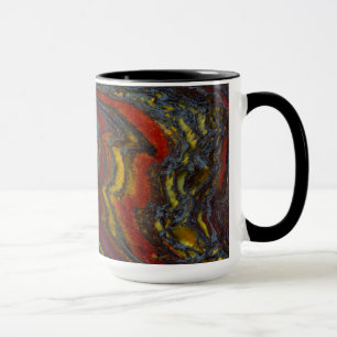 Taza Hierro Tigre en Rojo, Amarillo, Azul