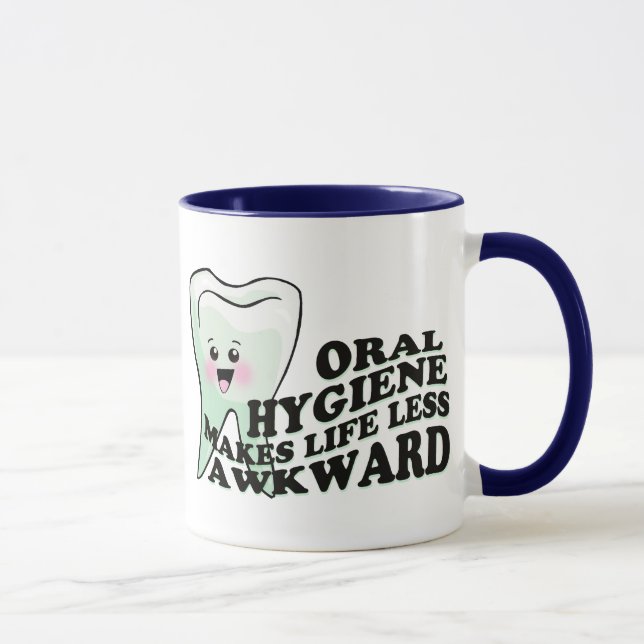 Taza Higienista dental del dentista divertido (Derecha)