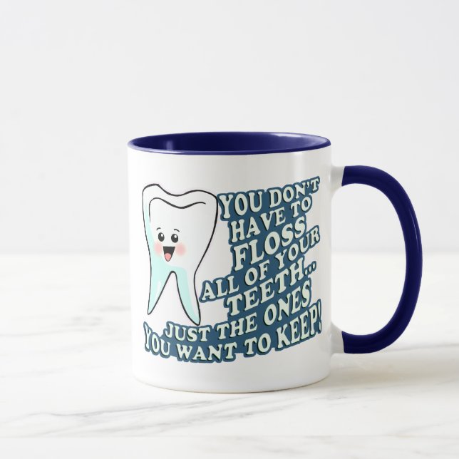 Taza Higienista dental del dentista divertido (Derecha)