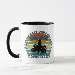 Taza Hija anda en motocicleta feliz día del padre