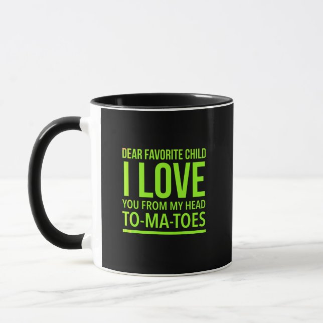 Taza Hijo favorito regalo de Día de la Madre gracioso p (Izquierda)