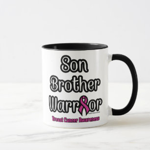 Taza Hijo hermano Guerrero... Cáncer de mama