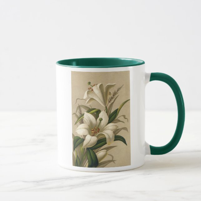Taza Hijos de Semana Santa, flores victorianas en flor (Derecha)