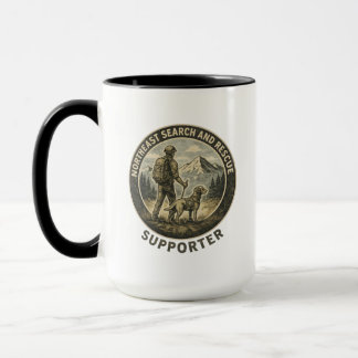 Taza Hiker and Labrador Retriever Search and Rescue Mug