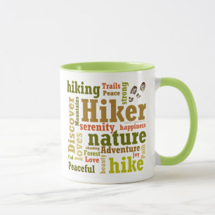 Taza Hiker Senderismo Word Cloud Mug