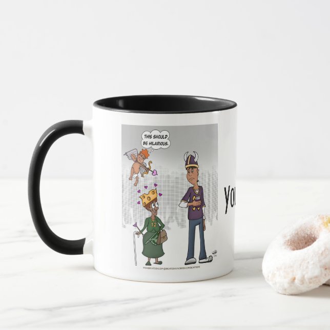 Taza Hilarious Cupid Combo Mug (Con donut)