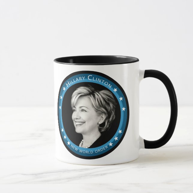 Taza hillary clinton : rayos azules : (Derecha)