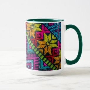 Taza Hilos tejidos étnicos
