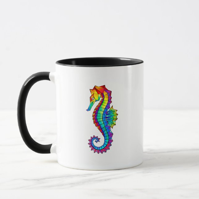 Taza Hipoahoría marino poligonal arcoiris (Izquierda)