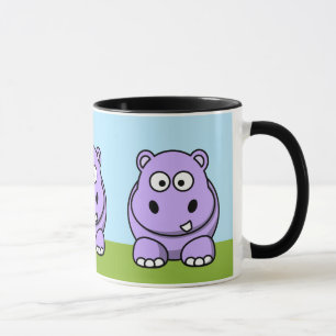 Taza Hipopótamo Lindo de Lavanda