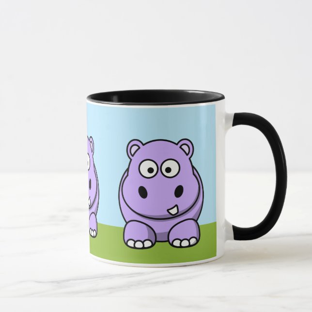 Taza Hipopótamo Lindo de Lavanda (Derecha)
