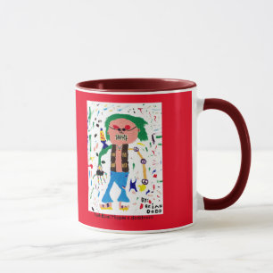 Taza Hippie observado rojo