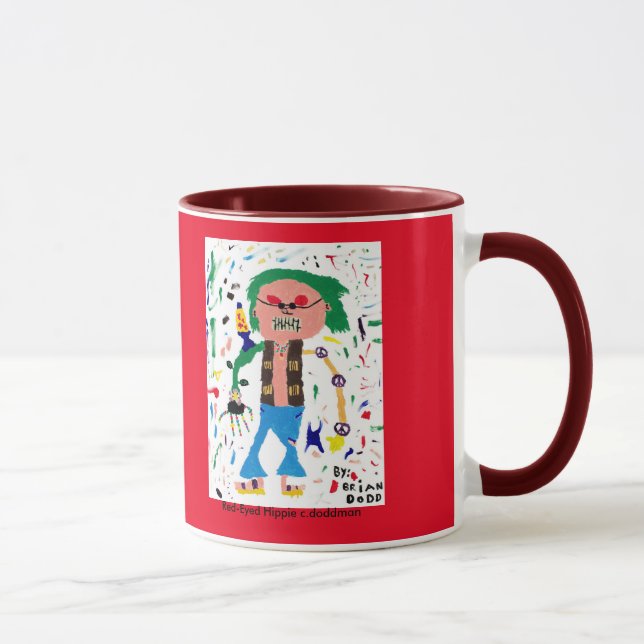 Taza Hippie observado rojo (Derecha)