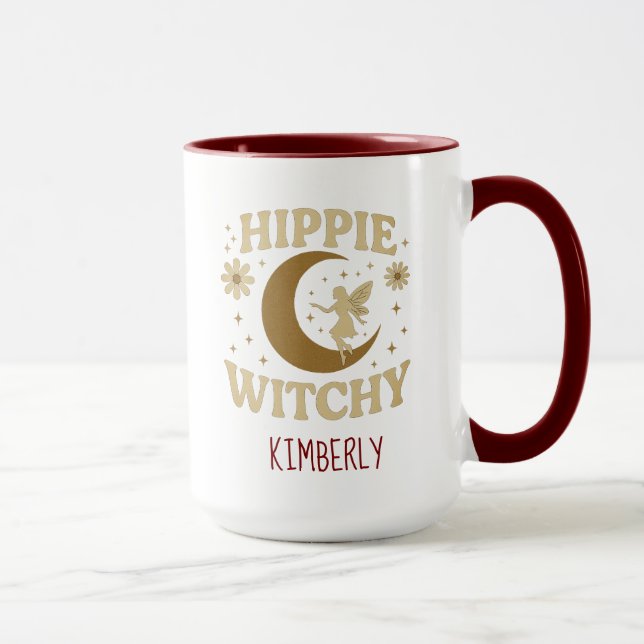 Taza Hippie Witchy Moon & Fairy Unisex (Derecha)