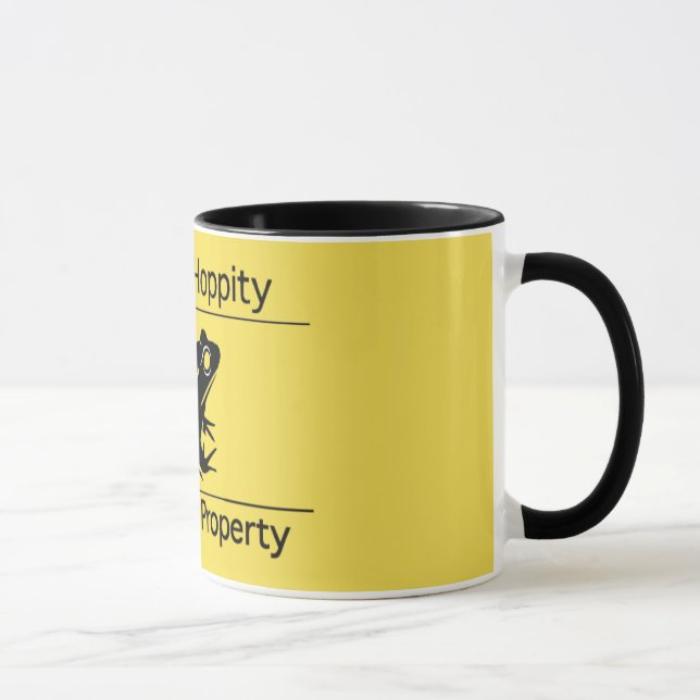 Taza Hippity Hoppity consigue de mi libertad Meme de la (Derecha)
