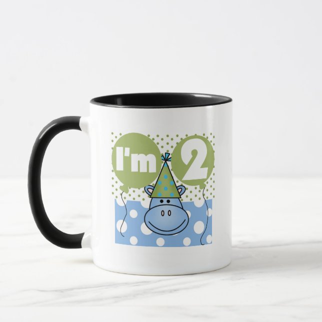 Taza Hippo 2ª camisetas de cumpleaños y regalos (Izquierda)