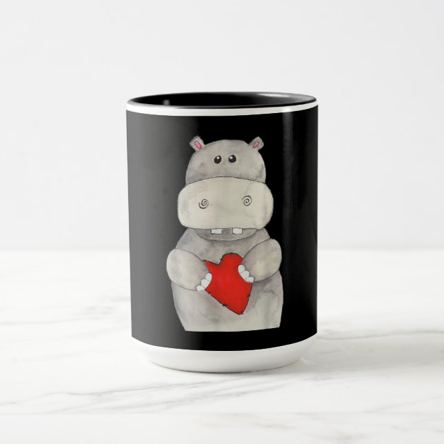 Taza Hippopótamo cutáneo| Love Hippo (Centro)