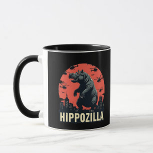 Taza Hippozilla Spooky Moo Deng Hippo Halloween