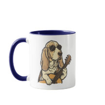 Hippy Beagle Tocando Guitarra