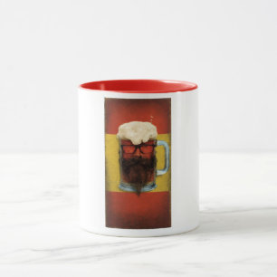 Taza Hipster Beer Beart Mug Art Mug