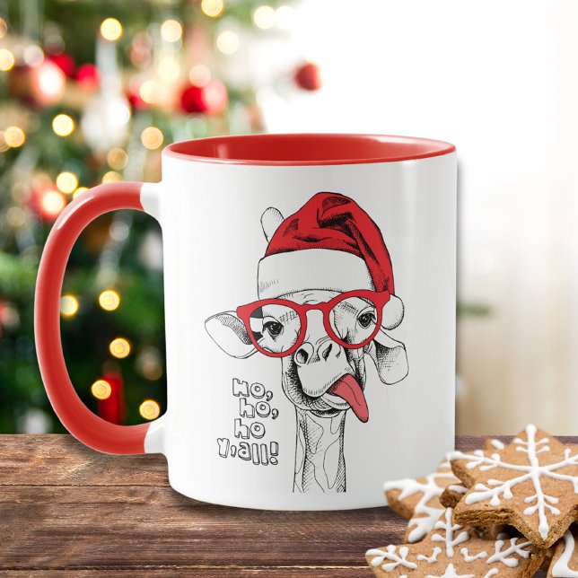 Taza Hipster Navidades Giraffe | Vacaciones (Subido por el creador)