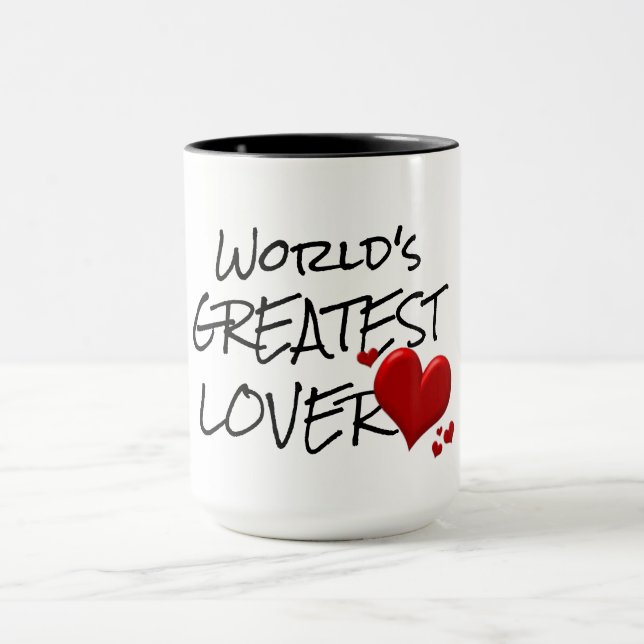 Taza Hipster world's greatest lover cute funny coffee (Centro)