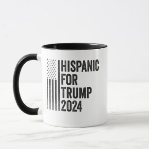 Taza Hispano Por La Bandera Patriótica Estadounidense D