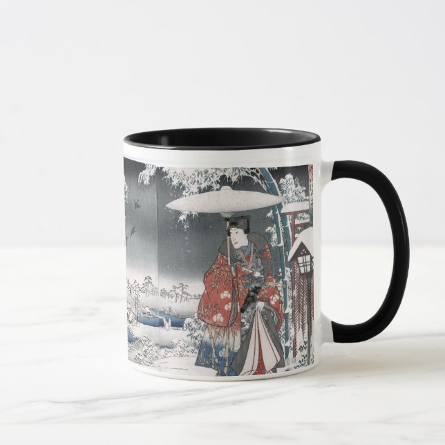 Taza Historia de Genji Toyokuni Hiroshige Bella Artes j (Derecha)