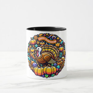 Taza Historia del Día de Acción de Gracias
