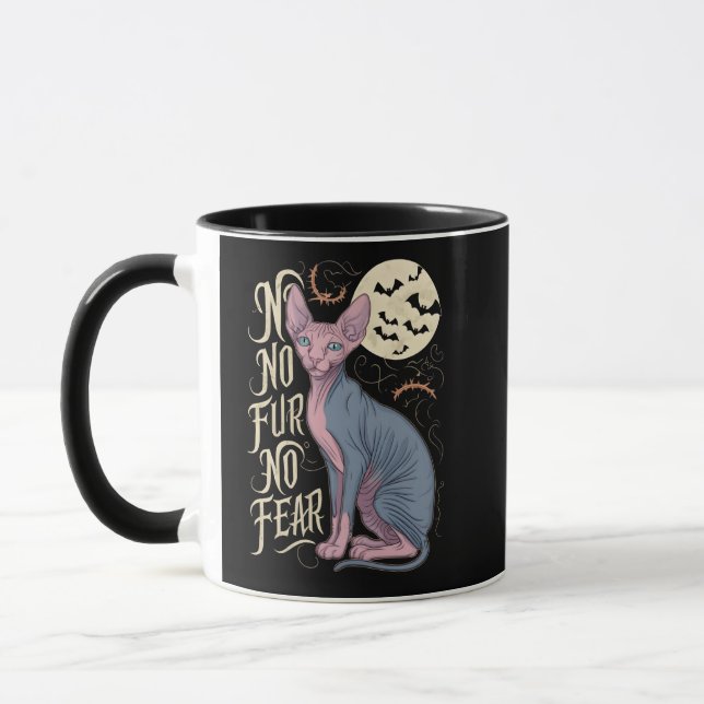 Taza Historias de horror de gato esfinges (Izquierda)