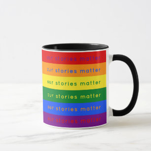 Taza Historias Importan Orgullo Gay Intersección Bander