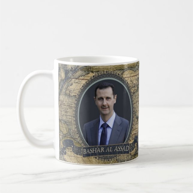 Taza histórica de Assad del Al de Bashar (Izquierda)