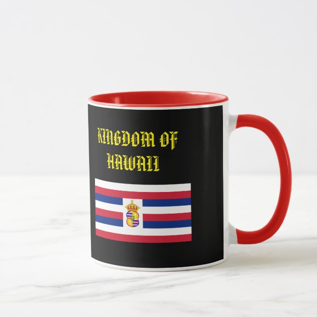 Taza histórica de Hawaii Kingdomi (Derecha)