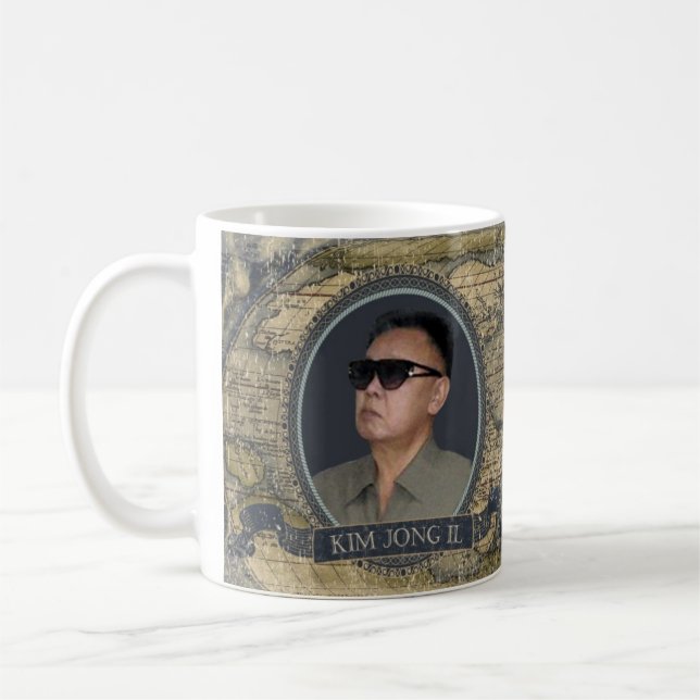 Taza histórica de Kim Jong Il (Izquierda)