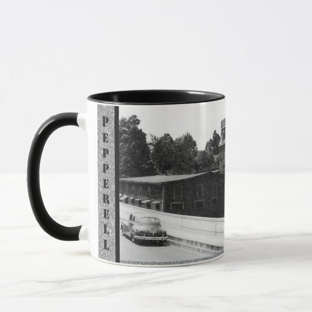 Taza Histórico molino de papel en Pepperell Massachuset (Izquierda)