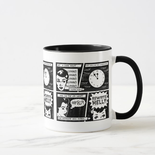 Taza Historieta del infierno de la reescritura (Derecha)