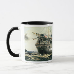 Taza HMS Agamemnon que pone el cable atlántico