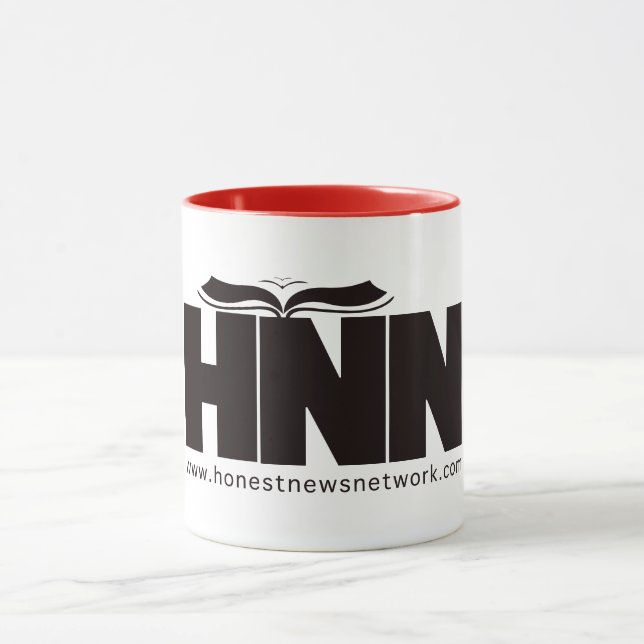 Taza HNN Blanco, Negro y Rojo Trimmed Mug (Centro)