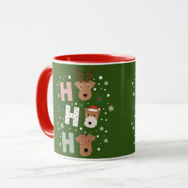 Taza Ho Ho Ho Ho Ho Welsh Terrier Feliz Navidad