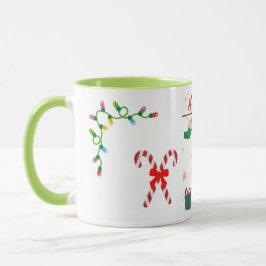 Taza Ho Ho Ho Holiday Santa Mug