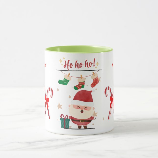 Taza Ho Ho Ho Holiday Santa Mug (Centro)