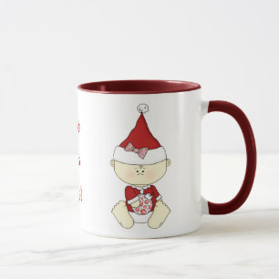 Taza ¡HO HO HO! Santa Bebé Rojo