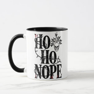 Taza "Ho Ho Nope" Divertido Cráneo Gótico Espeluznante