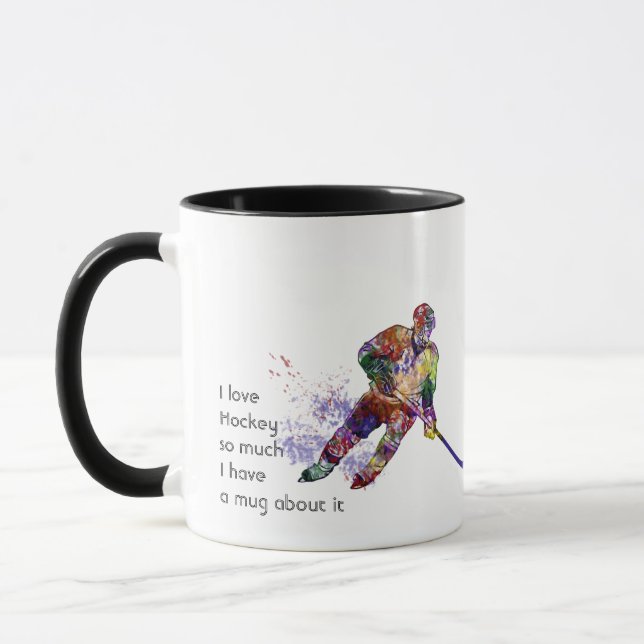 Taza Hockey sobre amor Mucha diversión cita (Izquierda)