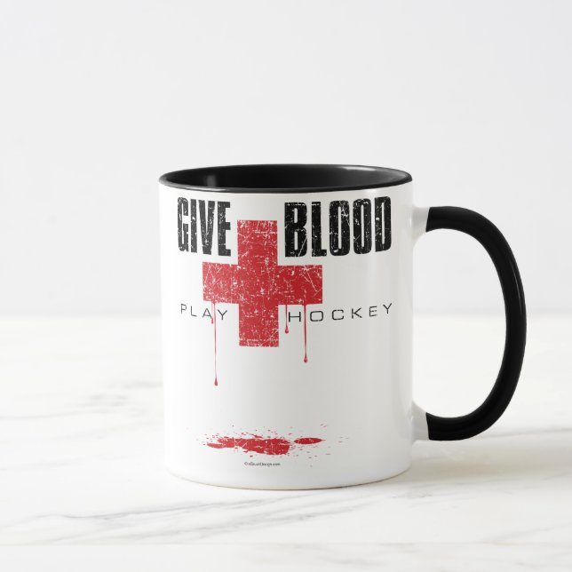 Taza Hockey sobre juego de sangre v2 (Derecha)