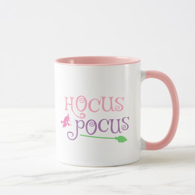 Taza Hocus de bruja Pastel Pocus Broomstick de Hallowee (Derecha)