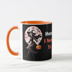 Taza Hocus Pocus Cute bruja moderna de Halloween y pump